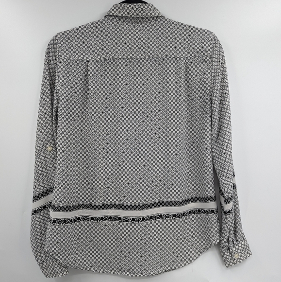 LOFT Outlet Roll Tab Long Sleeve Button Down Shirt - Picture 8 of 8